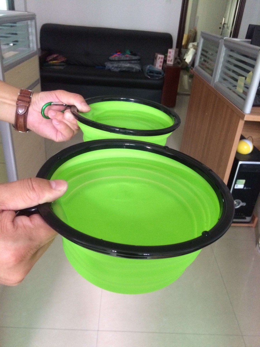 Emergency Pet Food & Water Bowl Set – 2 Pack Collapsible Travel Bowls