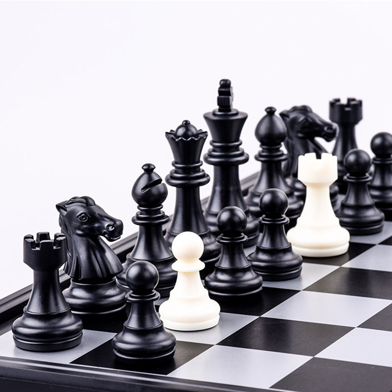 3-in-1 Magnetic Chess, Checkers & Backgammon Travel Game Set