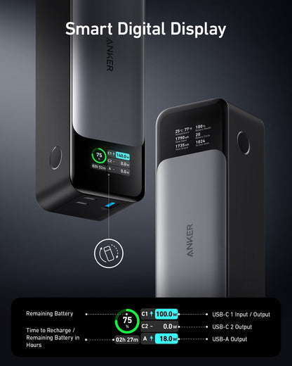 Anker 737 Emergency Power Bank – 24,000mAh Backup Battery Pack