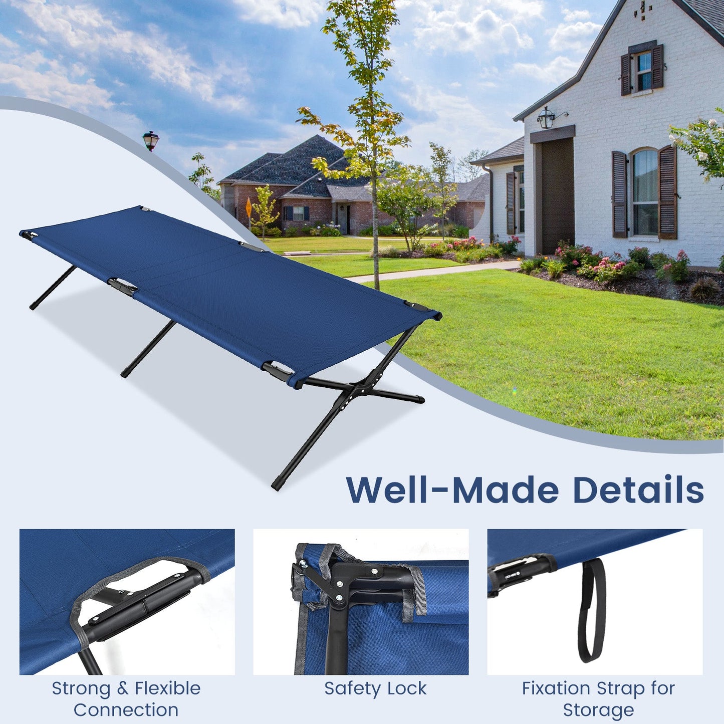 Folding Emergency Cot – Portable Shelter Sleeping Bed