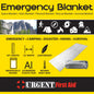 Emergency Mylar Blanket – Lightweight Thermal Emergency Blanket