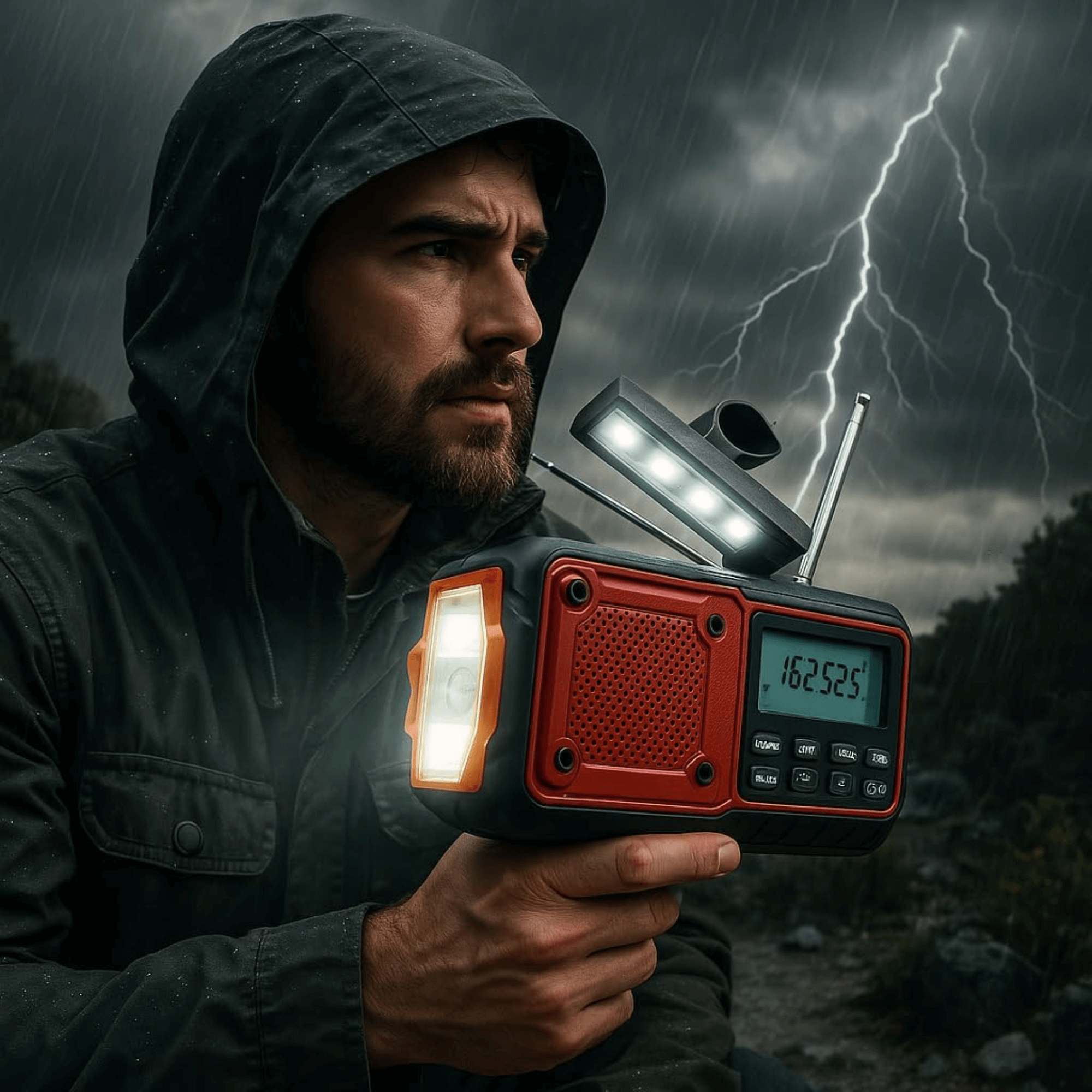 NOAA Emergency Weather Radio – Hand Crank Solar Storm Shelter Radio