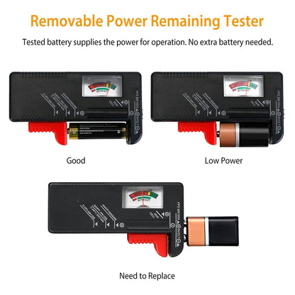 Emergency Battery Organizer & Tester Case – Stores 110 Batteries