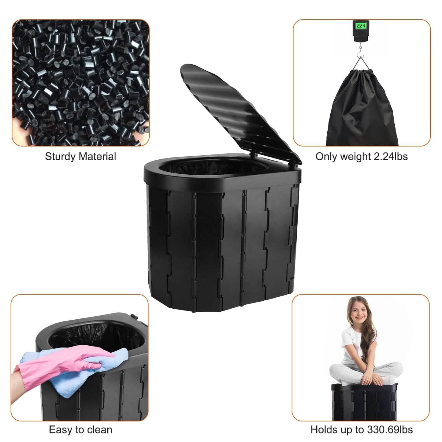Portable Emergency Toilet for Storm Shelters & Preparedness