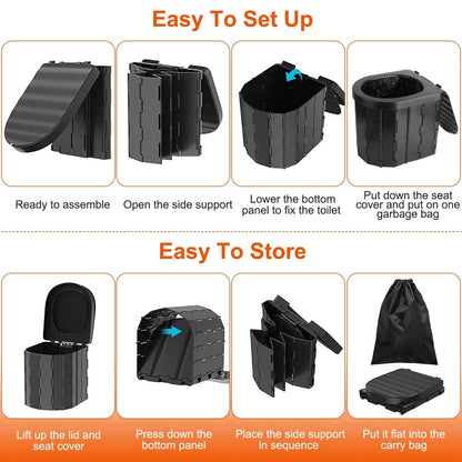 Portable Emergency Toilet for Storm Shelters & Preparedness